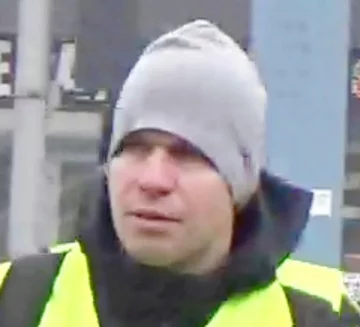 Mężczyzna, który brał udział w proteście rolników 