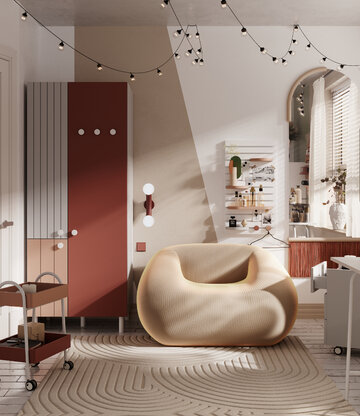Kolekcja mebli dla młodych dorosłych Match, proj. Grynasz Studio 
