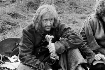 Kadr z filmu „Potop” 1973-1974. Kadr z filmu „Potop” w reżyserii Jerzego Hoffmana, n/z Franciszek Pieczka.