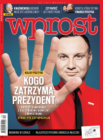 Okładka tygodnika Wprost nr 40/2017 (1805)