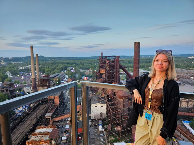 Widok na festiwal z Bolt Tower