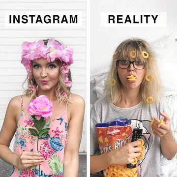 Instagram vs. rzeczywistość 