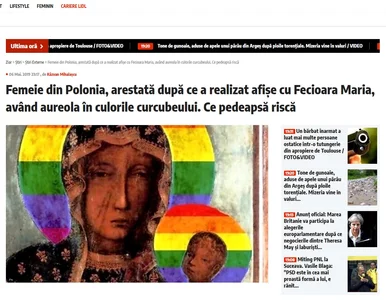 Miniatura: Zatrzymanie za Maryję z tęczą. Od USA po...