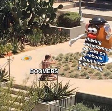 Mem do hasła „OK boomer” 