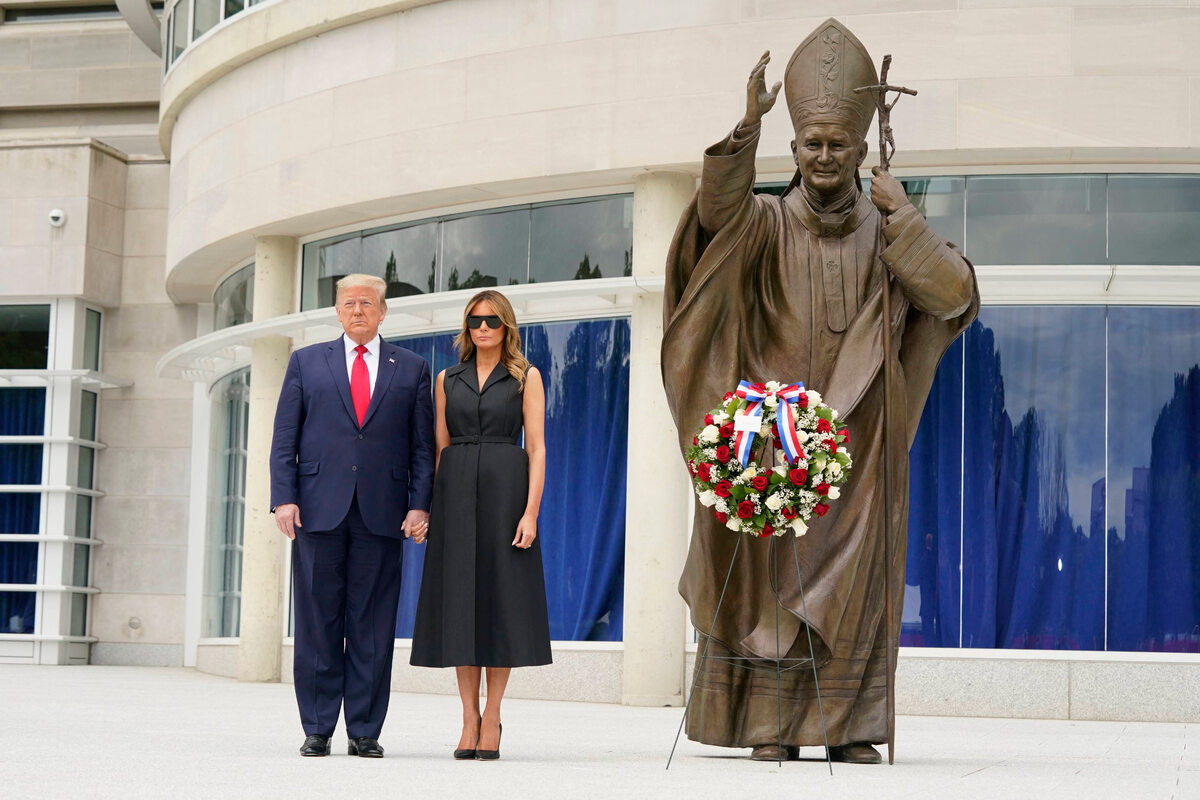 Donald Trump z żoną Melanią 
