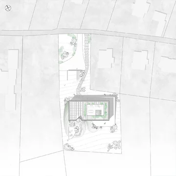 Dom z grotą, proj. BXBstudio 
