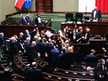 Kadr z 20. posiedzenia Sejmu 