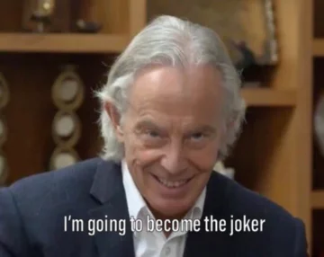 Mem z nową fryzurą Tony'ego Blaira 