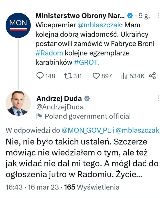 Wpis Andrzeja Dudy