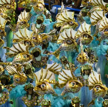 Parada podczas karnawału w Rio 