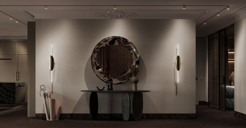 Apartament z&nbsp;widokiem na&nbsp;park, projekt Modeko Studio