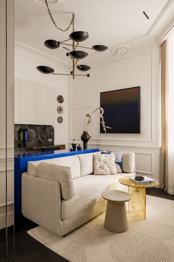 Małe mieszkanie w łódzkiej kamienicy, projekt  Piotr Łucyan 