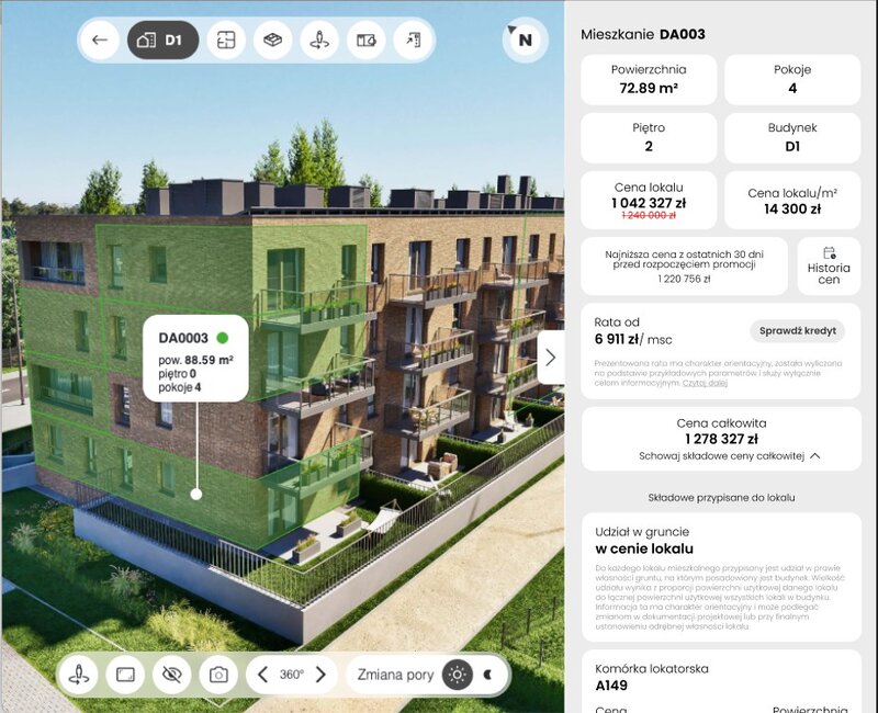 Smart Makieta 3D Estate zgodna z nowymi przepisami: pełna transparentność cen i rat w czasie rzeczywistym