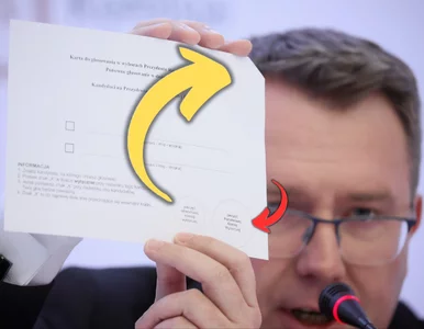 Miniatura: Ucięty róg na karcie do głosowania. To...