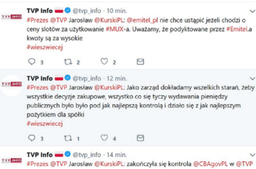 Wpisy z&nbsp;profilu TVP Info