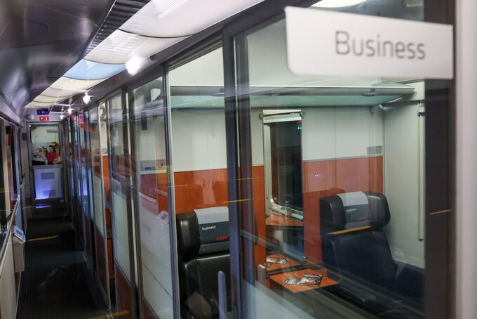 Klasa Business w pociągu RegioJet