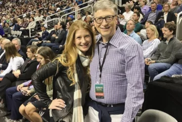Jennifer Gates i jej ojciec Bill Gates 