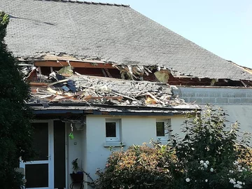 Miejsce, w którym doszło do wypadku F-16 