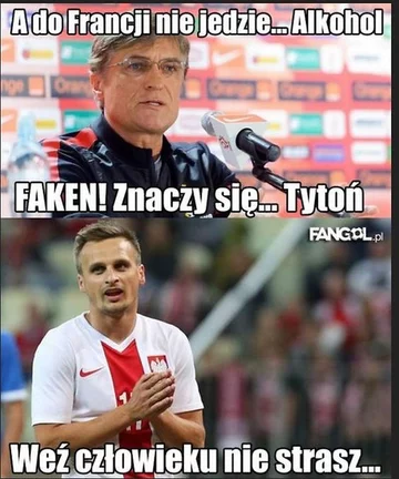 Mem ze Sławomirem Peszko 
