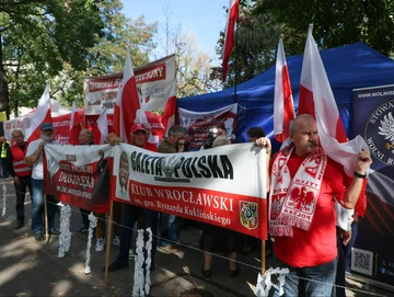 Miasteczko namiotowe przed Trybunałem Konstytucyjnym 