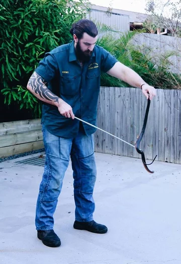 Wąż złapany przez pracowników firmy Brisbane Snake Catchers 