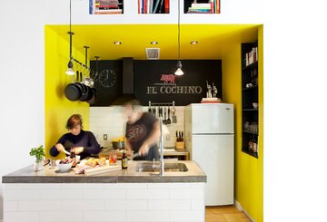 Kolorowy loft, projekt MARK+VIVI