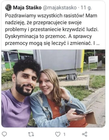 Maja Staśko z&nbsp;partnerem
