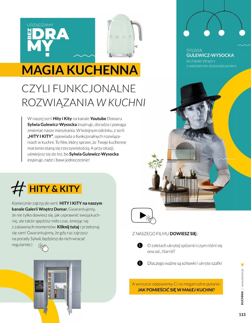 Zainspiruj się! Nowy katalog Galerii Wnętrz DOMAR  to must have dla urządzających dom