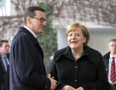 Miniatura: Spotkanie Morawieckiego i Merkel. „Niemcy...