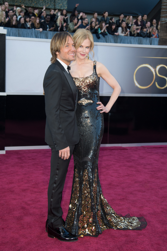 Keith Urban i Nicole Kidman podczas 85. ceremonii rozdania Oscarów w 2013 roku 