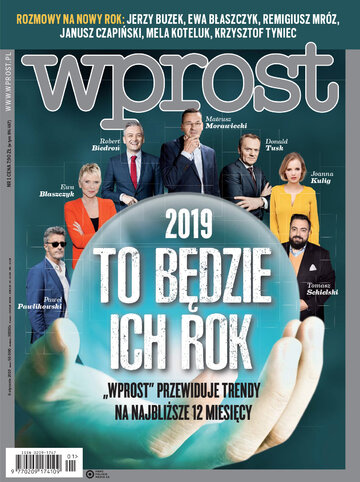 Okładka tygodnika Wprost nr 1/2019 (1867)