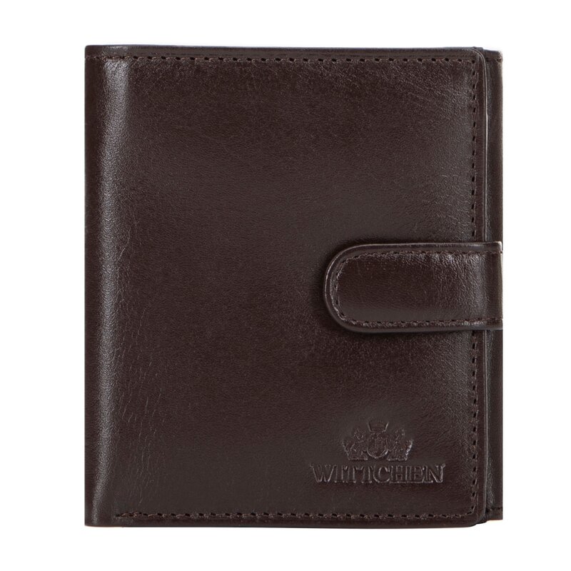 Skórzany portfel z zapięciem