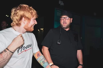 Ed Sheeran i jego ochroniarz 