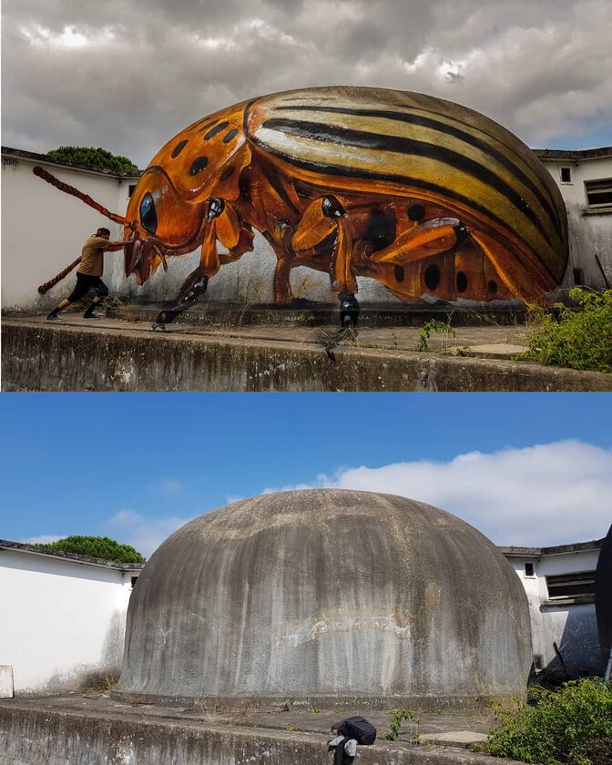 Graffiti 3D, które stworzył Odeith 