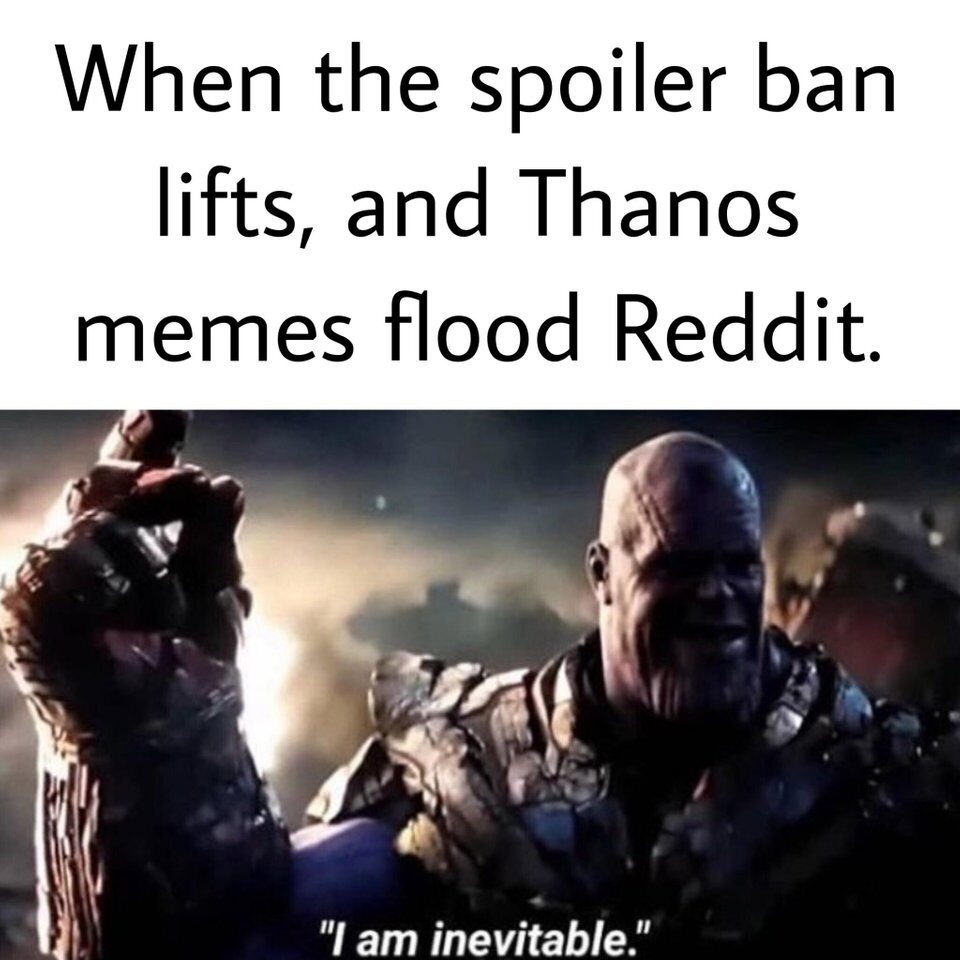 Kiedy kończy obowiązywać zakaz spoilerowania i memy z Thanosem zalewają Reddita 