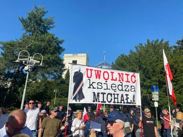 Protest w Warszawie 