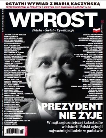 Okładka tygodnika Wprost nr 16/2010 (1419)