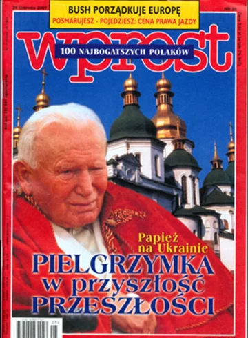 Okładka tygodnika Wprost nr 25/2001 (969)