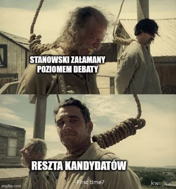 Mem po debacie prezydenckiej w Końskich 