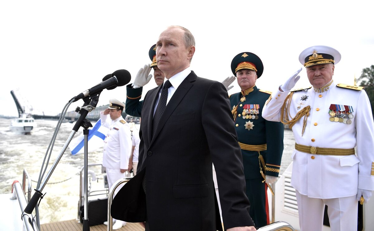 Defilada rosyjskiej marynarki wojennej 