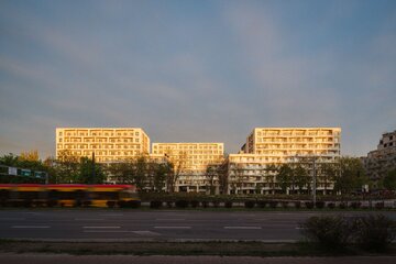 Modern Mokotów powstaje na terenie dawnego kompleksu biurowego Empark Mokotów. Masterplan inwestycji opracowała pracownia BBGK Architekci 