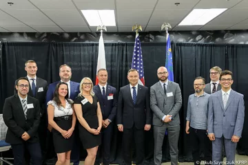 Andrzej Duda podczas wizyty w Nevadzie 