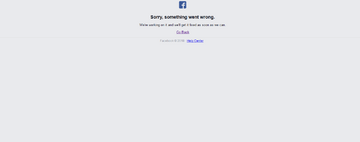 Awaria Facebooka