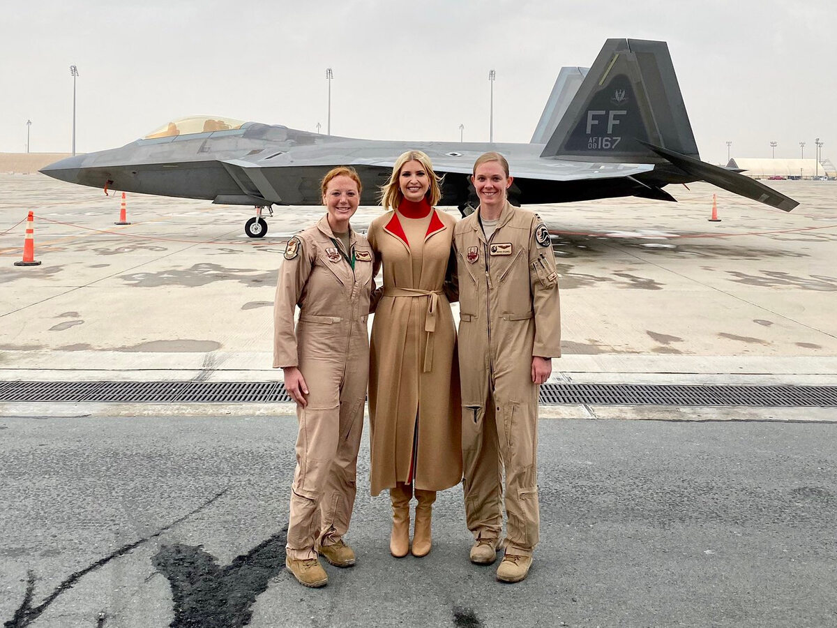 Ivanka Trump odwiedziła amerykańską bazę wojskową 