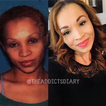 Zdjęcie przed i po wyjściu z nałogu 