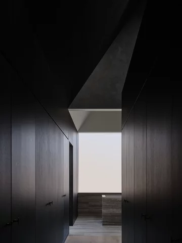 Dom z czarną kuchnią, projekt Batay-Csorba Architects 
