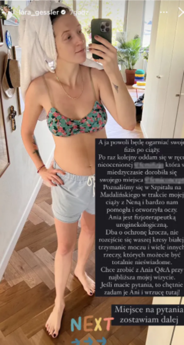 Lara Gessler pokazała brzuch dwa tygodnie po&nbsp;porodzie