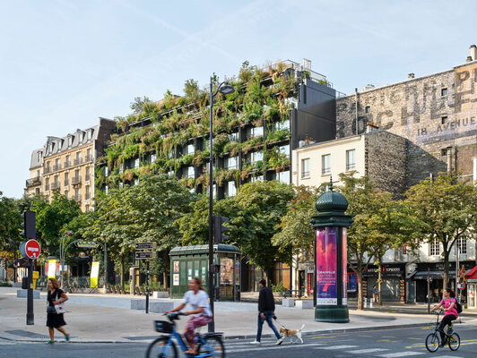 Miniatura: Villa M w Paryżu, ekologiczna architektura...