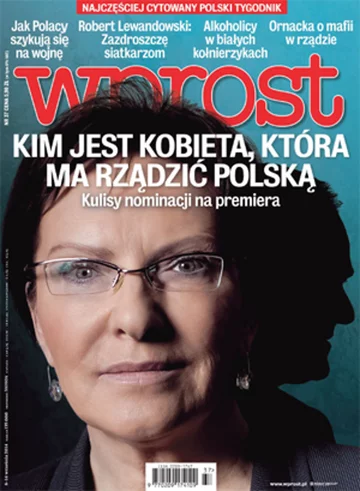 Okładka tygodnika Wprost nr 37/2014 (1645)