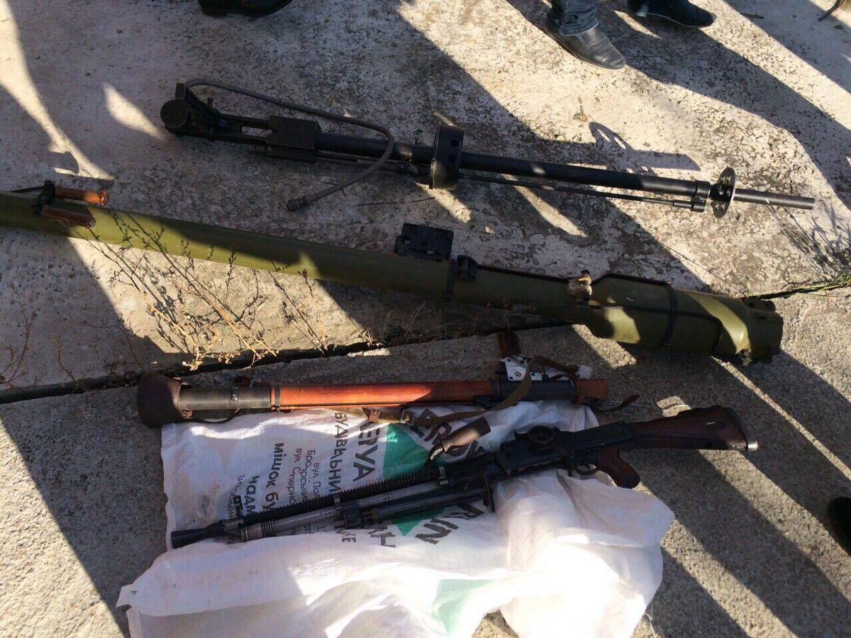 Nielegalny arsenał broni w Boryspolu 